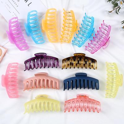 China Hair Accessories Shape Acrylic Plastic Hair Claw Large Size Crab Dragon Claw Hair Clip For Women And Girls Claw Clip for sale