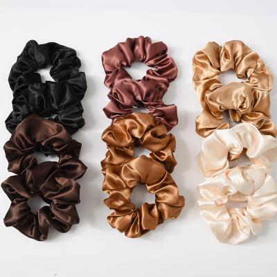 China Fashion Zenper most popular polyester satin scrunchies for sale