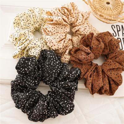 China XXL Fashion Dot Pattern Large Size Oversized Hair Scrunchies for sale