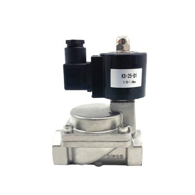 China Piston Valve KS-25-D1 Stainless High Temperature Machinery Repair Shops Steam Solenoid Valve Pilot Type for sale