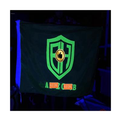 China Healthcare Institutes SmallOrders G021109 Bright LED Operated Large Flag Custom Crank Logo Fluorescent Bar Atmosphere Props Party Flags Flag Banner for sale