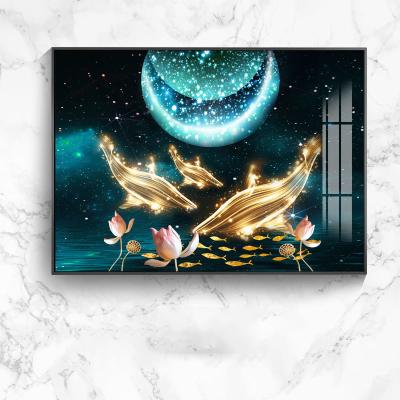 China New classic/postmodern modern luxury goldfish simple style for living room wall decorative painting for sale