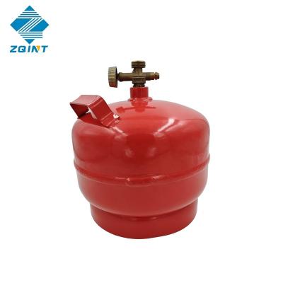 China LPG 2KG LPG gas cylinder with color box zhiqiang brand for Ukraine and Eastern Europe for sale