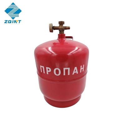 China LPG LPG Gas Cylinder 3KG With Brass Cooker Valve For Ukraine Home for sale