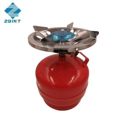 China Hot sale price portable LPG mini 2kg lpg gas cylinder with stove for BBQ house camping, related products 1KG, 3KG, 5KG, 6KG, 10KG, 12.5KG for sale