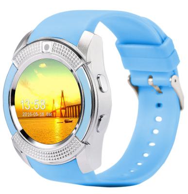 China Hot Selling Touch Screen Smartwatch V8 Wristband Smart Phone Call Health IOS Android IOS Waterproof Sport Around Smart Watch for sale