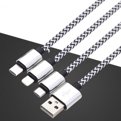 China MP3/MP4 Player Mobile Data Cable Suitable For Apple Android Type-C Three-in-One Phone USB Cable Mobile Phone Data Cable USB Charging Type A for sale