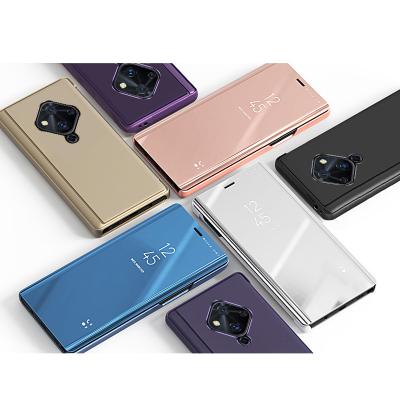 China Protection and cover Flip Mirror Case of Flip Cover Case For VIVO V17 pro decoration stand for sale