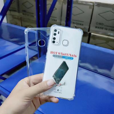 China Comfortable Cheap Shockproof Case For Infinix 8 9 Note 7 Game 10 Hot Clear Phone Case For Infinix S5 Pro X690 X680 TPU Transparent Soft Case for sale