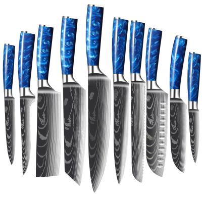 China Viable Handcraft Kitchen Knife Damascus Steel Chef Knives for sale