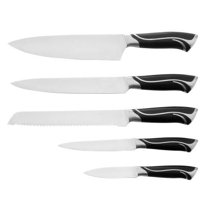 China Viable 5 Piece K0439 Professional Knives Slicing Stainless Steel Kitchen Slicer Knife Set for sale