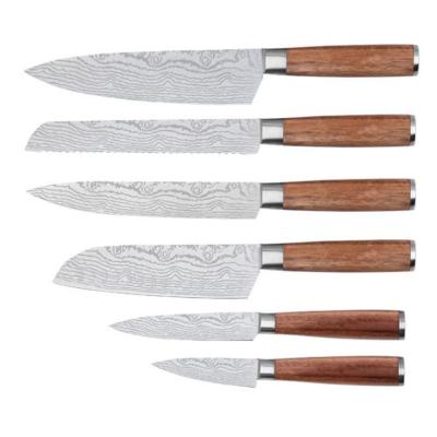 China F033 Sustainable Forged Stainless Steel Knives Set Damascus Kitchen Knife for sale