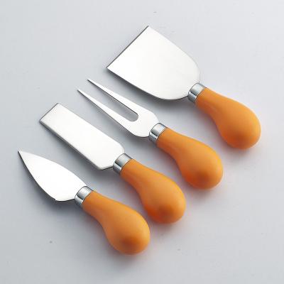 China Viable Small Cheese Knife Tool Kit Plastic Stainless Steel Blades Handles for sale