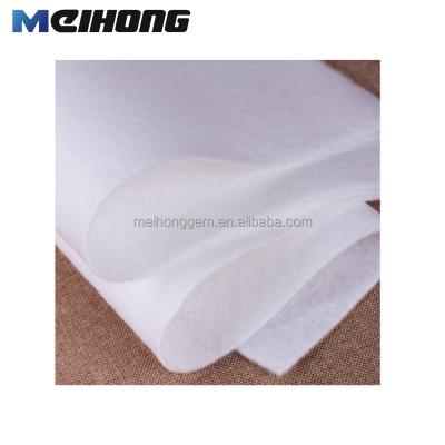 China Good quality low price polyester needle punch fusible interlining custom white felt for blanket for sale