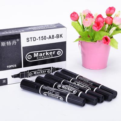 China Factory Office Hot Selling Non-Toxic Double Headed Permanent Marker Pen For Office And School for sale