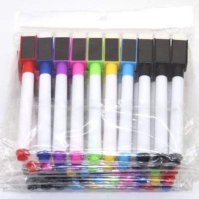 China 10pcs/set Vivid Colors Low-odor Mini Magnetic Dry Erase Whiteboard Marker 2.8mm for sale