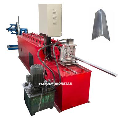 China Hotels metal machine corner bead drywall corner v shape furring steel roll forming machine for sale