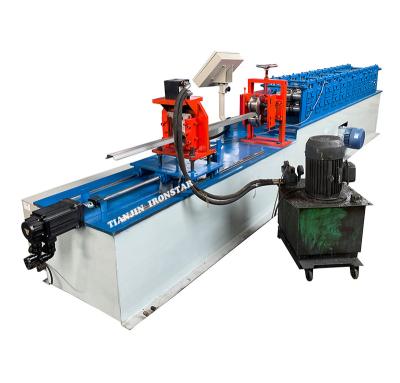 China Advertising company keel advertising company roof batten light steel Omega profile hot fabricating channel cold roll forming machine for sale