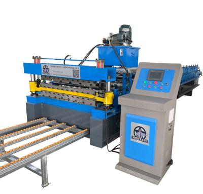 China 2021 Year Popular Selling Double Layer Advertising Company Roll Forming Machine For Mexico for sale