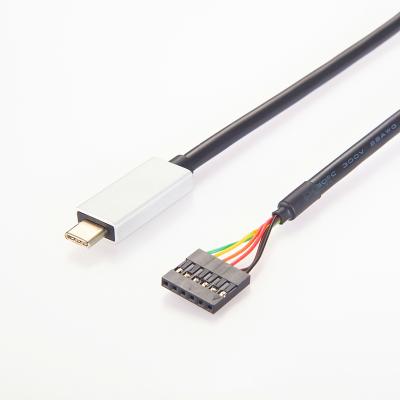 China COMPUTER USB 3.1 Type C to TTL 6 Pin Header Converter Cable FTDI FT232RL for sale