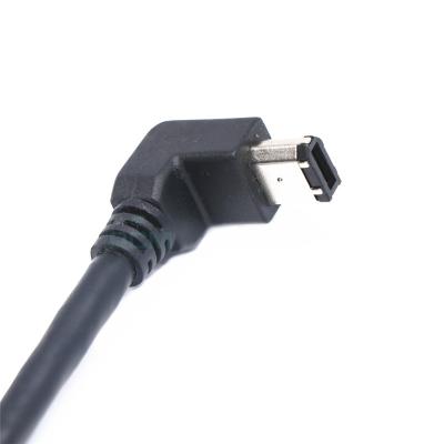 China 6P Male To Male IEEE 1394 Right Angle Cable For Security Vision Camera CLC-71 for sale