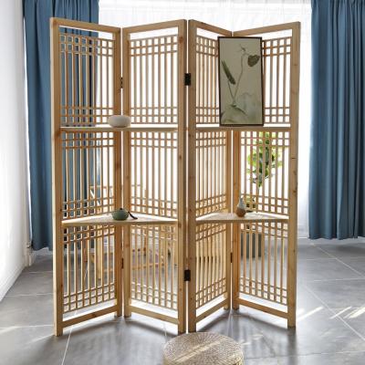 China Homedecor Customized Easy Screen Wood Folding Room Divider for sale