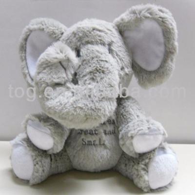 China Lovely Gift ADIATHERMIC POWER Plush Elephant Animal Doll Stuffed Musical Elephant Animal Plush Toy for sale