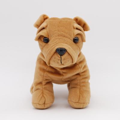 China Lovely Dog Environmental Funny Soft Stuffed Baby Family Toy Bulldog Plush Toy OEM ODM Tiny Doll for sale