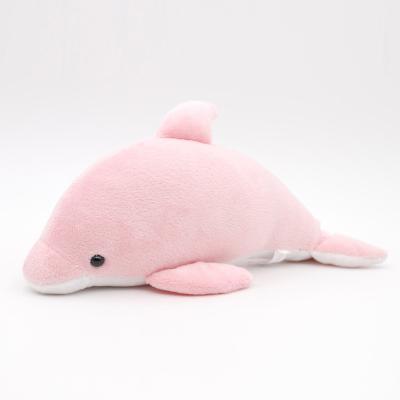 China Promotion Super Soft Lovely Dolphin Pink Animal Pillow Plush Relaxation Toy Stuffing Dolphin Doll for sale