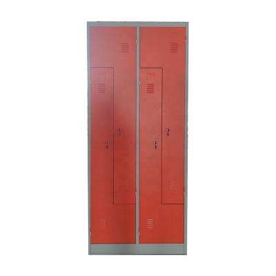 China Office Factory Furniture Storage Cabinet Metal Closet Locker Steel Wardrobe LW-ZL-04 for sale