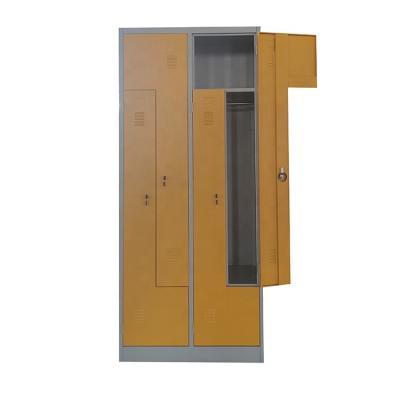 China Steel Uniform Cabinet Locker Wardrobe For Factory Gym School Office Building LW-ZL-04 for sale