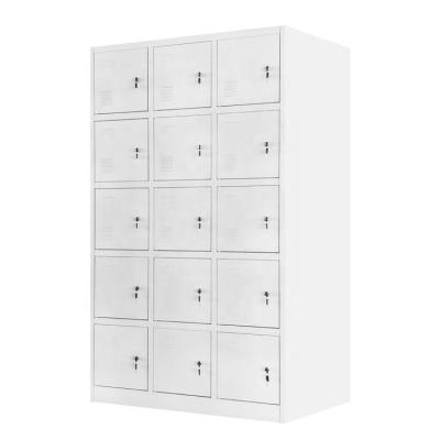 China Factory Supply High Quality Clothes Locker Multi Door 15 Doors Locker School Locker LW-MD-15 for sale