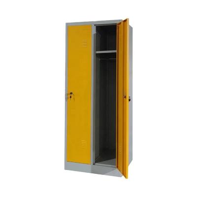 China Gym Clothes Steel Storage 2 Door Metal Locker Furniture LW-DL-02 for sale