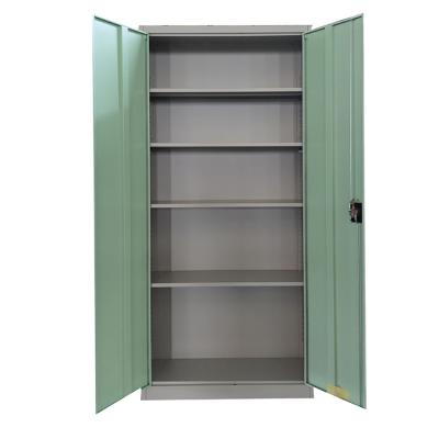 China Knock Down Office Furniture Equipment 2 Door Storage Metal Shelves 4 Steel Filing Cabinet Cupboard for sale