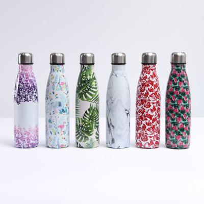 China 0.5L Double-Layer Stainless Steel Sustainable Thermal Mug Sports Water Bottle Portable Travel Mug Promotional Gifts Customized Cheap for sale