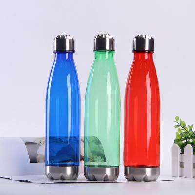 China 700ml Outdoor Sports Water Bottle Colors Logo Viable Indoor Plastic Customizable Fundraising Products Cheap Promotional Gifts for sale