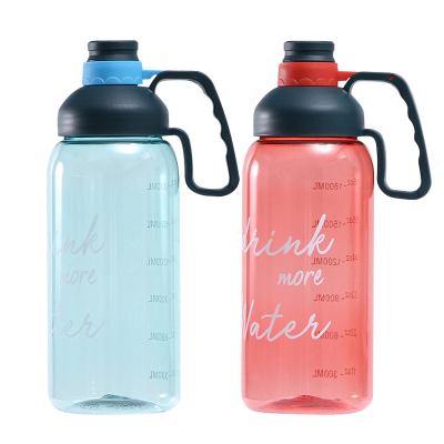 China 2.0L Portable Portable Plastic Water Bottle Cup Large Capacity Outdoor Sports Single Layer Plastic Water Bottle Sustainable Drop Resistant for sale