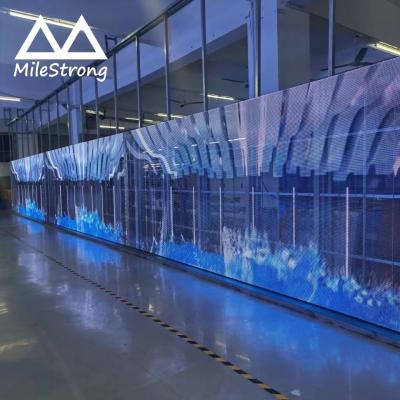 China Milestrong SDK Creative Transparent Led Display Presentation Box Transparent Led Exhibition for sale