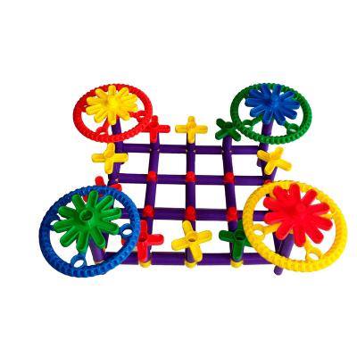 China Building Toy Kids DIY Car Toys Desktop Children Plastic Blocks Play To Light Up Brick Building Toys For Children Educational for sale