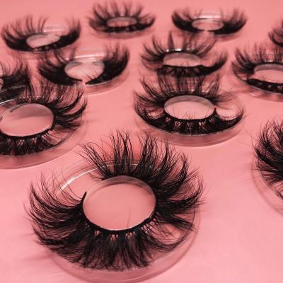 China Long Natural Cruelty Real 3d Free Mink Eyelashes Vendor Free Sample 25mm Thick Mink Lashes For Makeup for sale