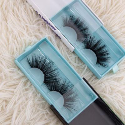 China 2022 Long 25mm Natural Hot Sale Wholesale Thick Lashes Mink Lashes 3D Mink False Lashes Dramatic Long for sale