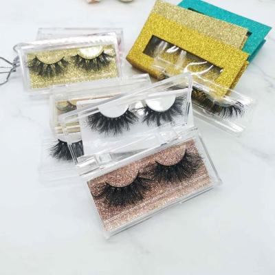 China Long Natural Private Label 25mm Eye Lashes 25mm Mink Eyelash 25mm Fluffy Eyelashes 3d Siberian Mink for sale