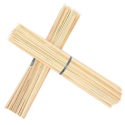 China Cheap Easily Cleaned Bamboo BBQ Sticks Wholesale 4.5mm Multi-specification Round Bar Bamboo BBQ Accessories Can Be Customized Length for sale