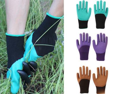 China Durable latex coating work gardening gloves, breathable, soft and non-slip, for gardening, fishing for sale