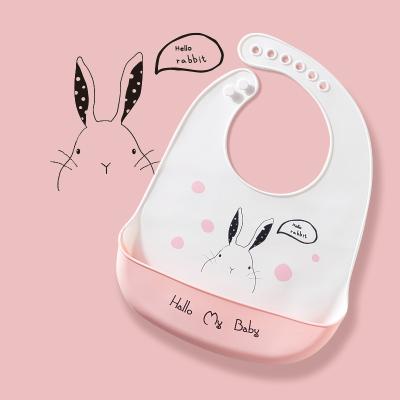 China Baby Bib Silicone Baby Bib Silicone Para y Baby Bib Silicone Resistente Baberos Silicona Limpia Washable Adjustable byby for sale