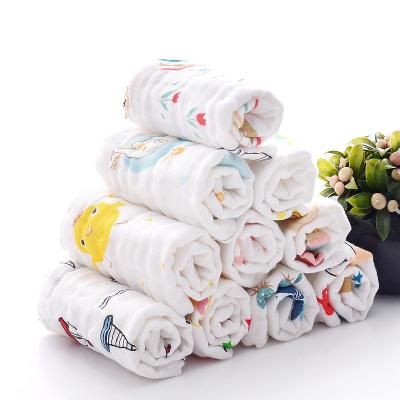 China Newborn Cotton Baby Saliva Towel Cotton Gauze Baby Wash Face Fart Small Square Super Soft Separating Milk Towel Newborn Burp Supplies for sale