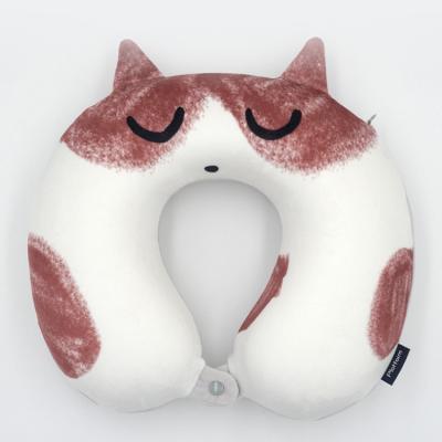 China Travel Neck Pillow Personalized Travel Pillow Cute Funny Memory Car Neck Memory Foam Cushion Plush Travel Pillow for sale