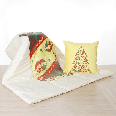 China Custom Foldable Foldable Blankets and Pillows 2 in 1 Pillow Cover Convertible Cushion Cover for Christmas Gift for sale