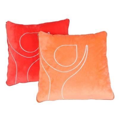 China PORTABLE factory plush pillow and blanket wholesale multifunctional 2 in 1 travel pillow cover plush pillow cover for sale