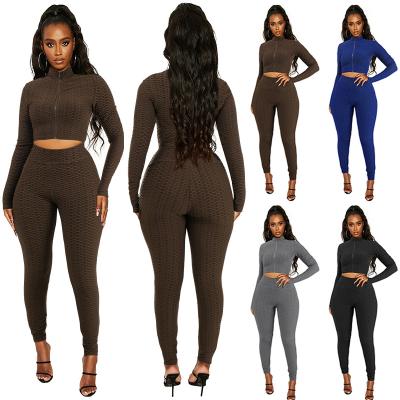 China QUICK DRY Women Casual Pants Sheath Long Plus Size Bodycon Tracksuits Women Sexy Two Piece Set 2 Piece Set for sale